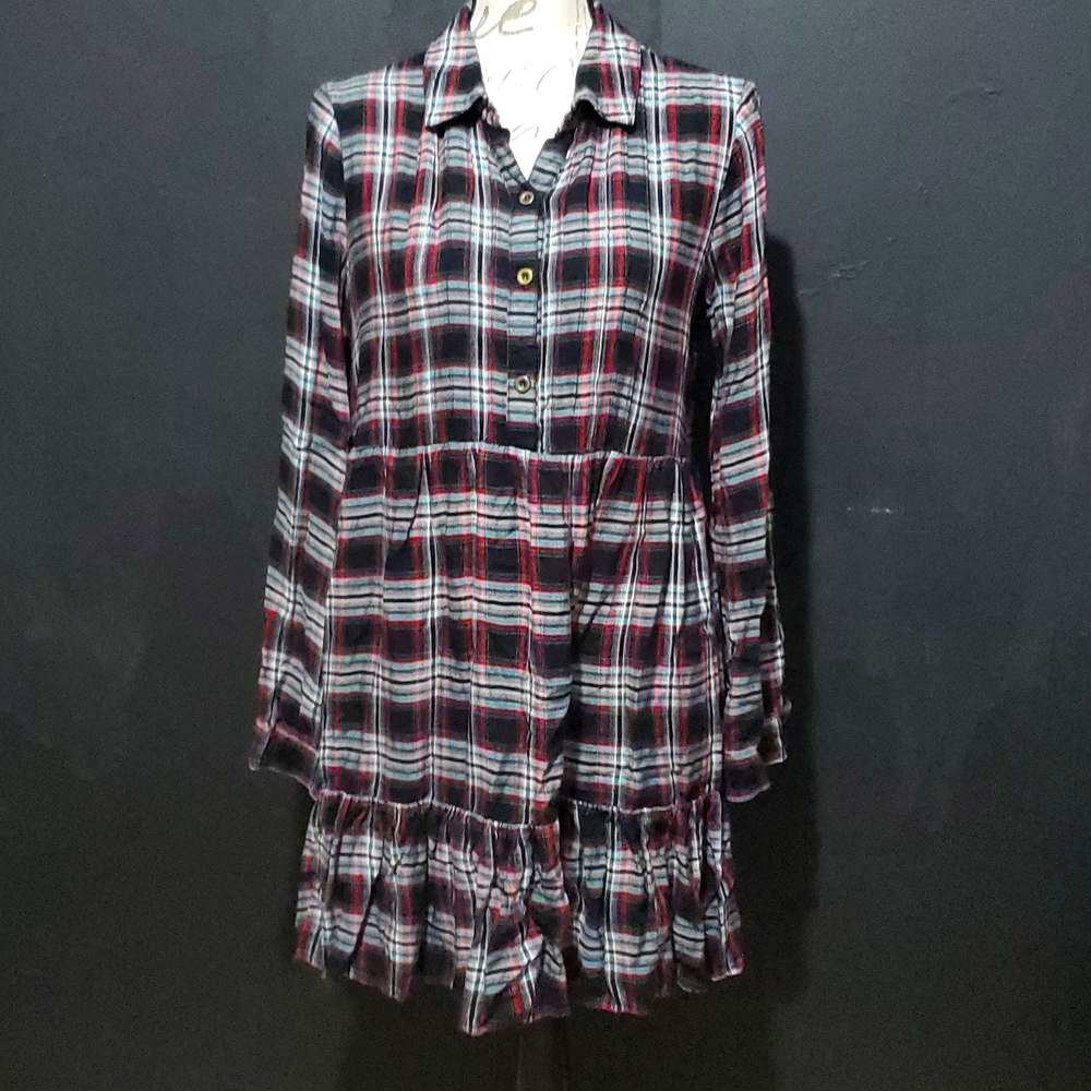 Long Sleeve Flannel Dress